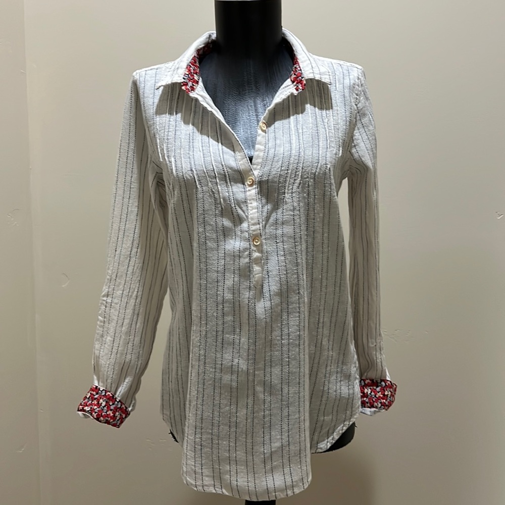 Anthropology isabella Sandair pinstripe tunic small